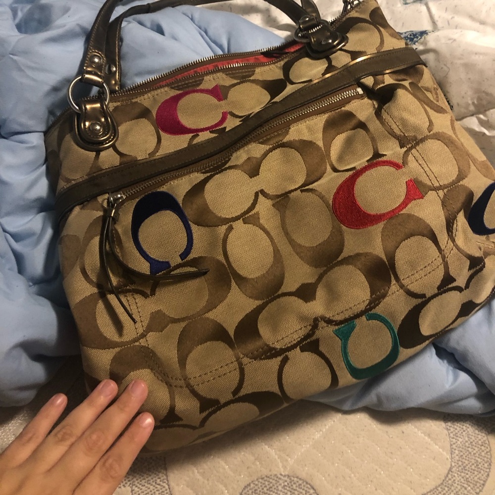 Coach Large signature bag
